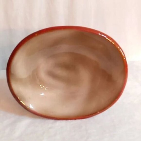 VINTAGE Ceramic Cookie Candy dish Santa Christmas Decor Collectible - Picture 5 of 8